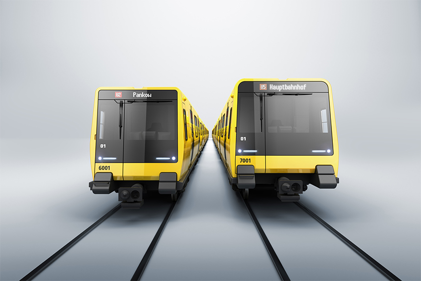 ABB 将提供牵引变流器，用于安装在柏林的新地下车辆中。 图片来源：Stadler