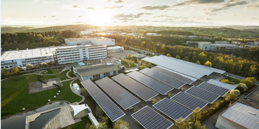 ABB 在德国的吕登沙伊德工厂是该公司的第一个二氧化碳中性生产基地